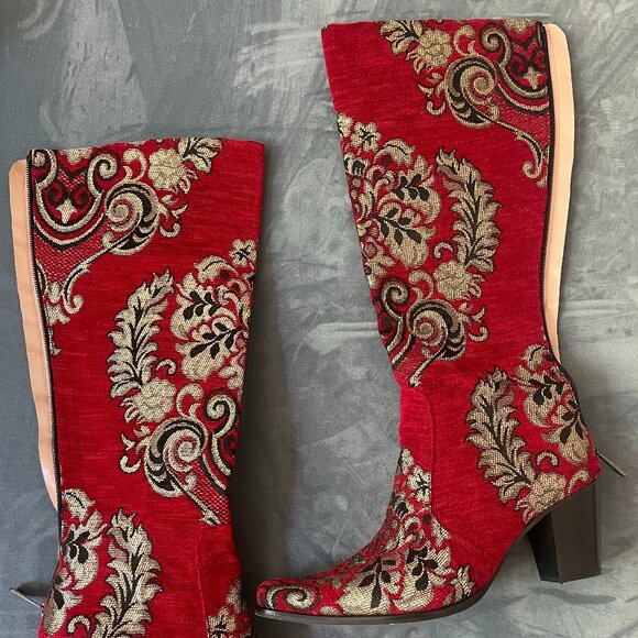 suzani Shoes - Custom Suzani Embroidered Boots
